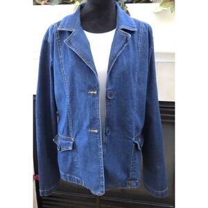 Bill Blass Vintage 90's Women's Denim Jacket/Blazer  Large ** EUC